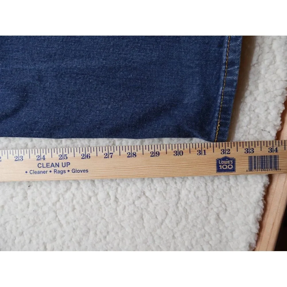 Levis 505 Jeans Mens Sz 38x32 Regular Fit‎ Straight Leg Dark Blue Denim